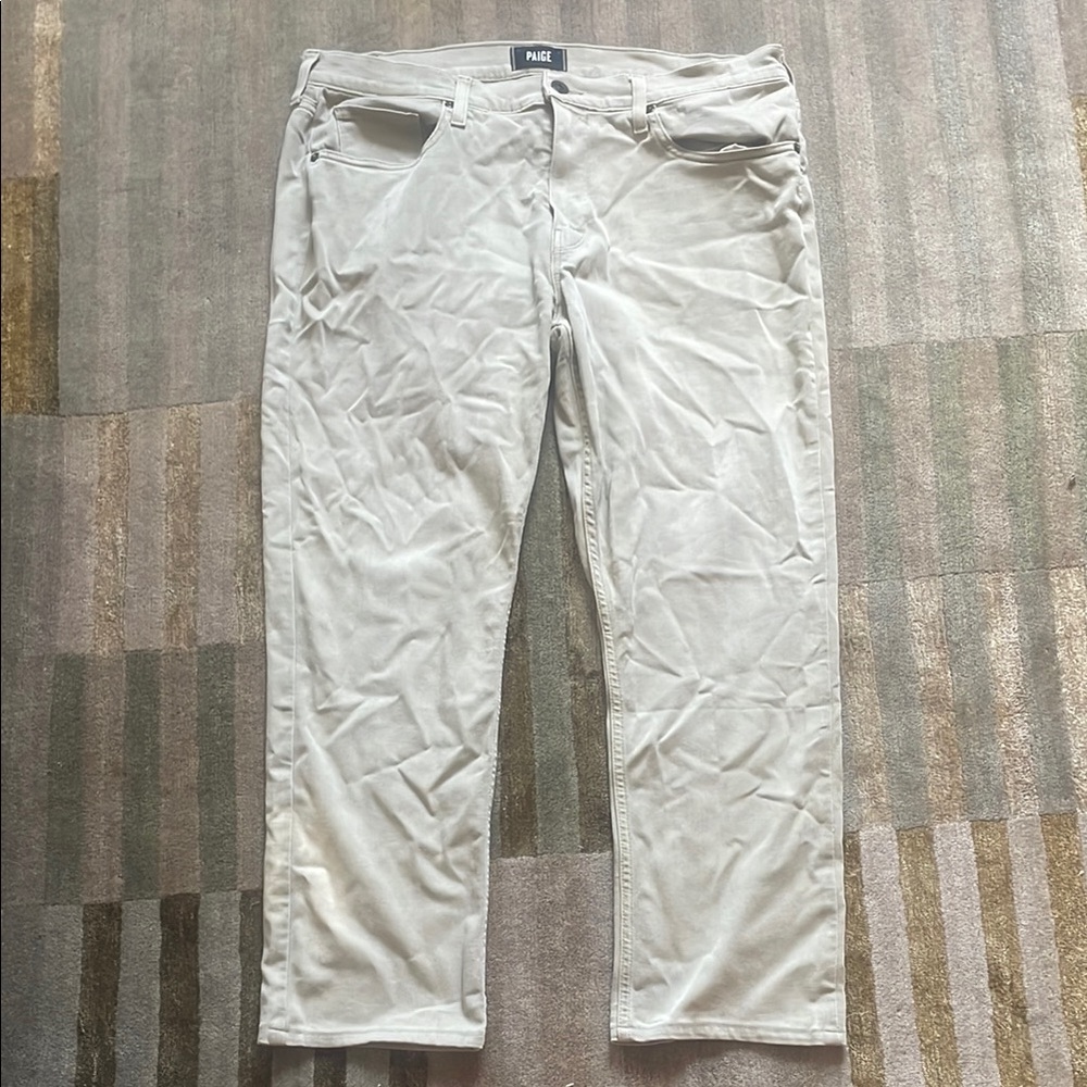 PAIGE Soft Gray Casual Pants